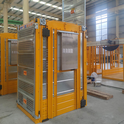 800kg-3200kg Capacity Construction Site Hoist with Inverter Control System and Emergency Stop Safety Device