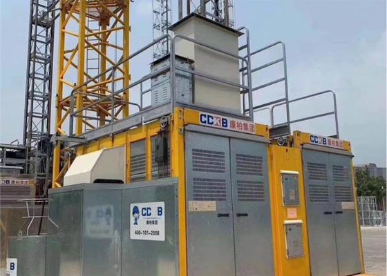 Transport People Or Goods Rack Pinion Construction Site Elevator